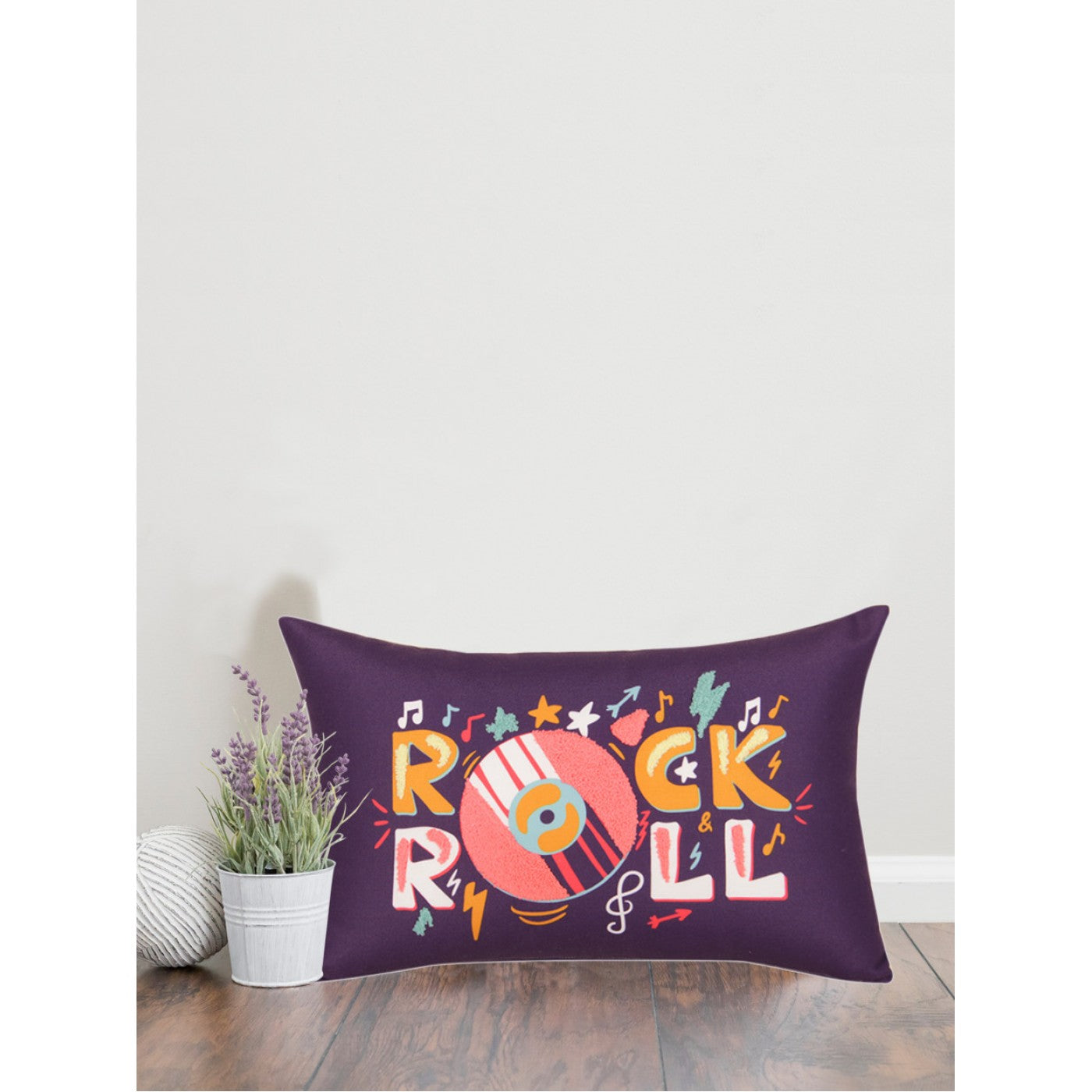 Rock And Roll Printed Cushion Cover 12x18