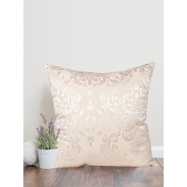 Royal Damask Elegance: Cotton Jacquard Cushion Covers