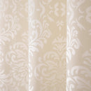 Cotton Jacquard Heavy Fabric Grommet Self Design Cream Curtain