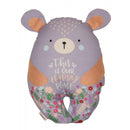 Cuddly Bliss: Printed Happy Teddy Stuffed Cushion for Cozy Comfort