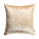 Gold Radiance Solid Velvet Viscose Center Band 16x16 Cushion Cover
