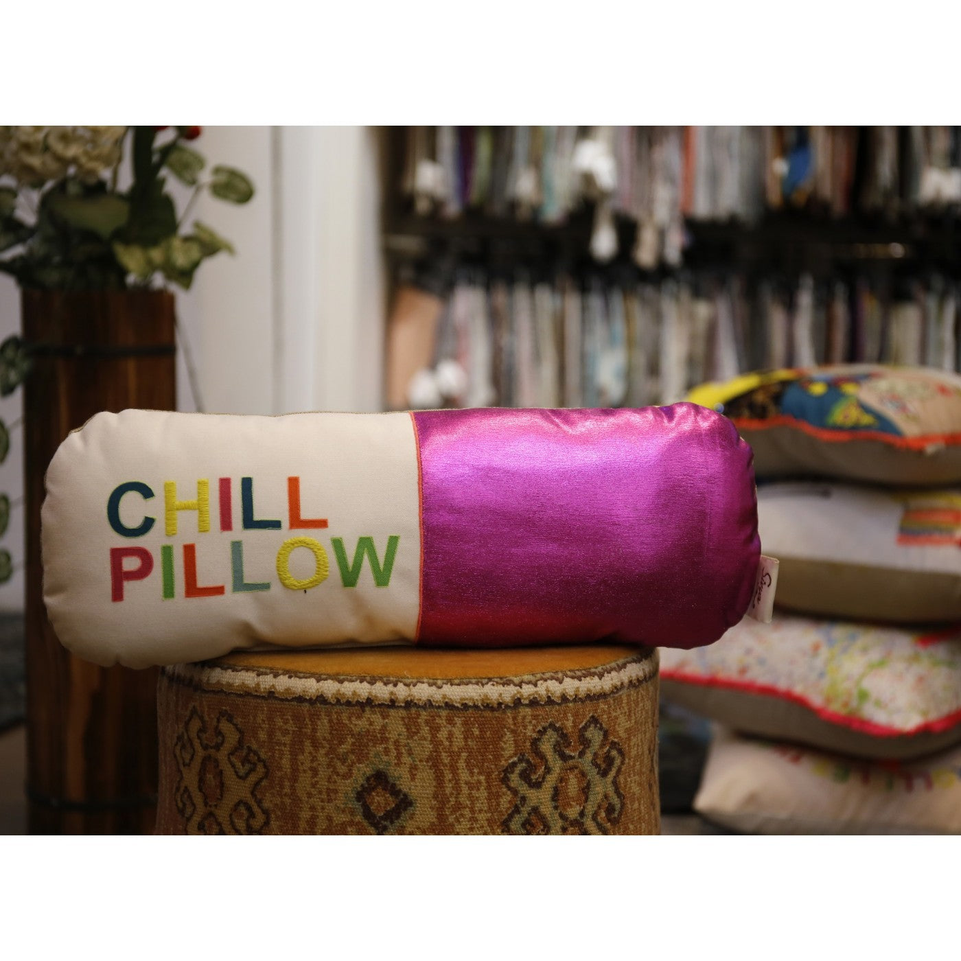 Shaped Cushion Chill Pillow Bolster 7x17 Inch