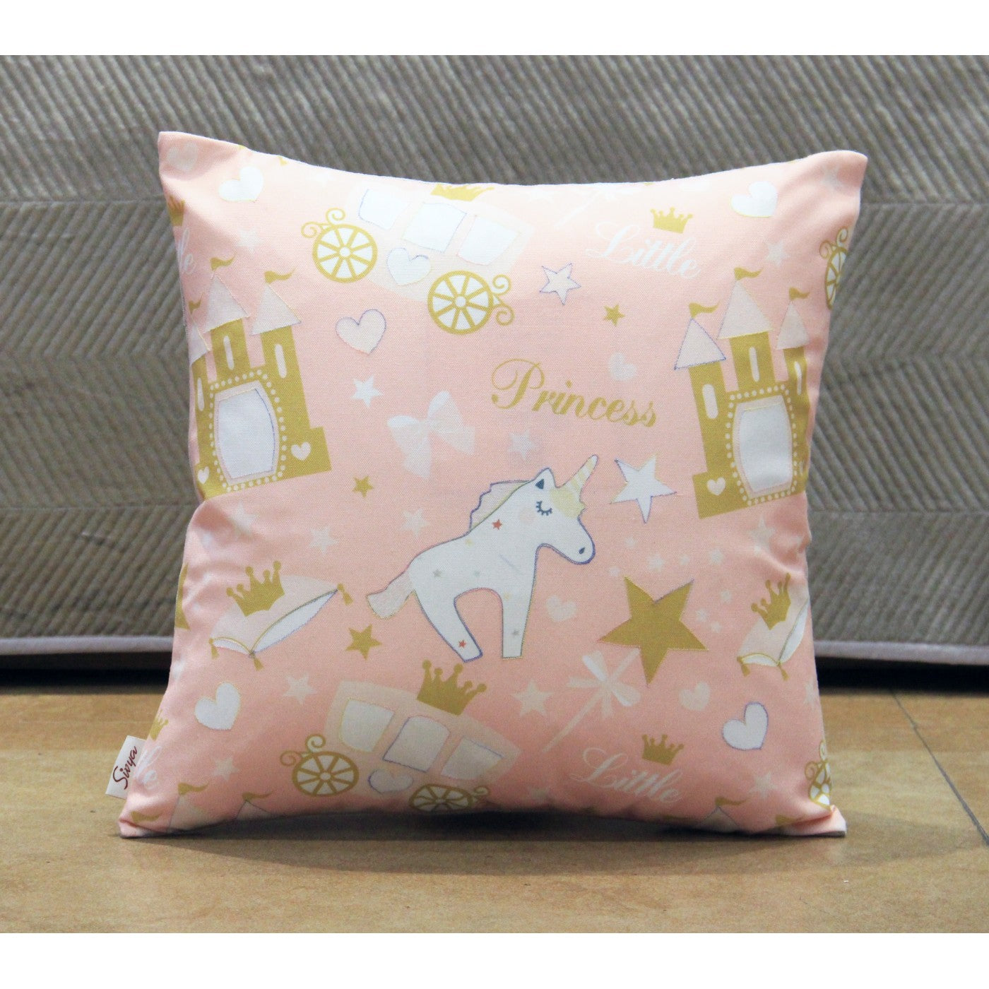 Pink Petals 16x16 Inch Digital Printed Polyduck Cushion Cover