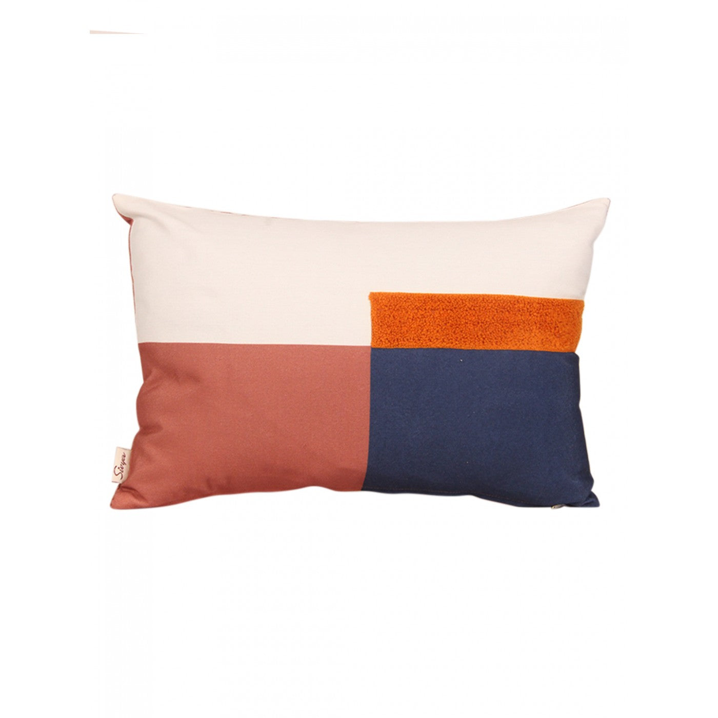 Chromatic Craftsmanship: 12x18 Inch Multi-Coloured Printed & Embroidered Cushion Cover