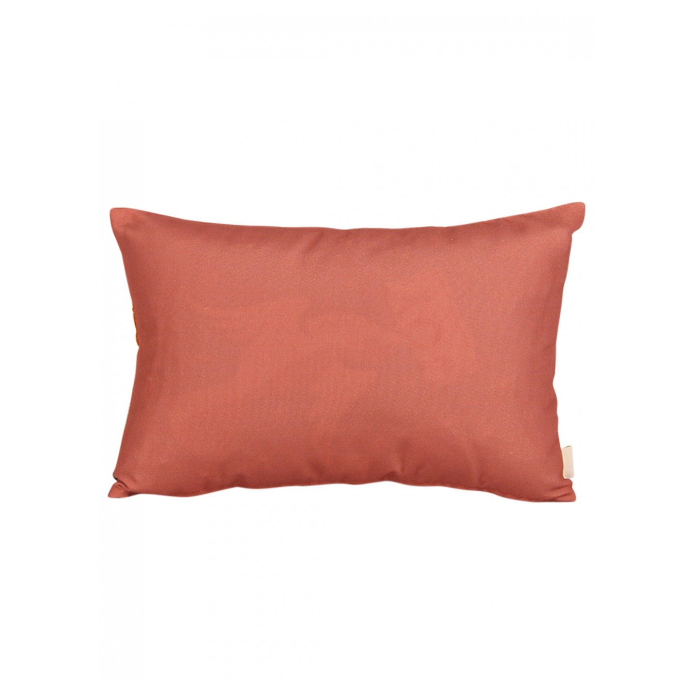 Chromatic Craftsmanship: 12x18 Inch Multi-Coloured Printed & Embroidered Cushion Cover