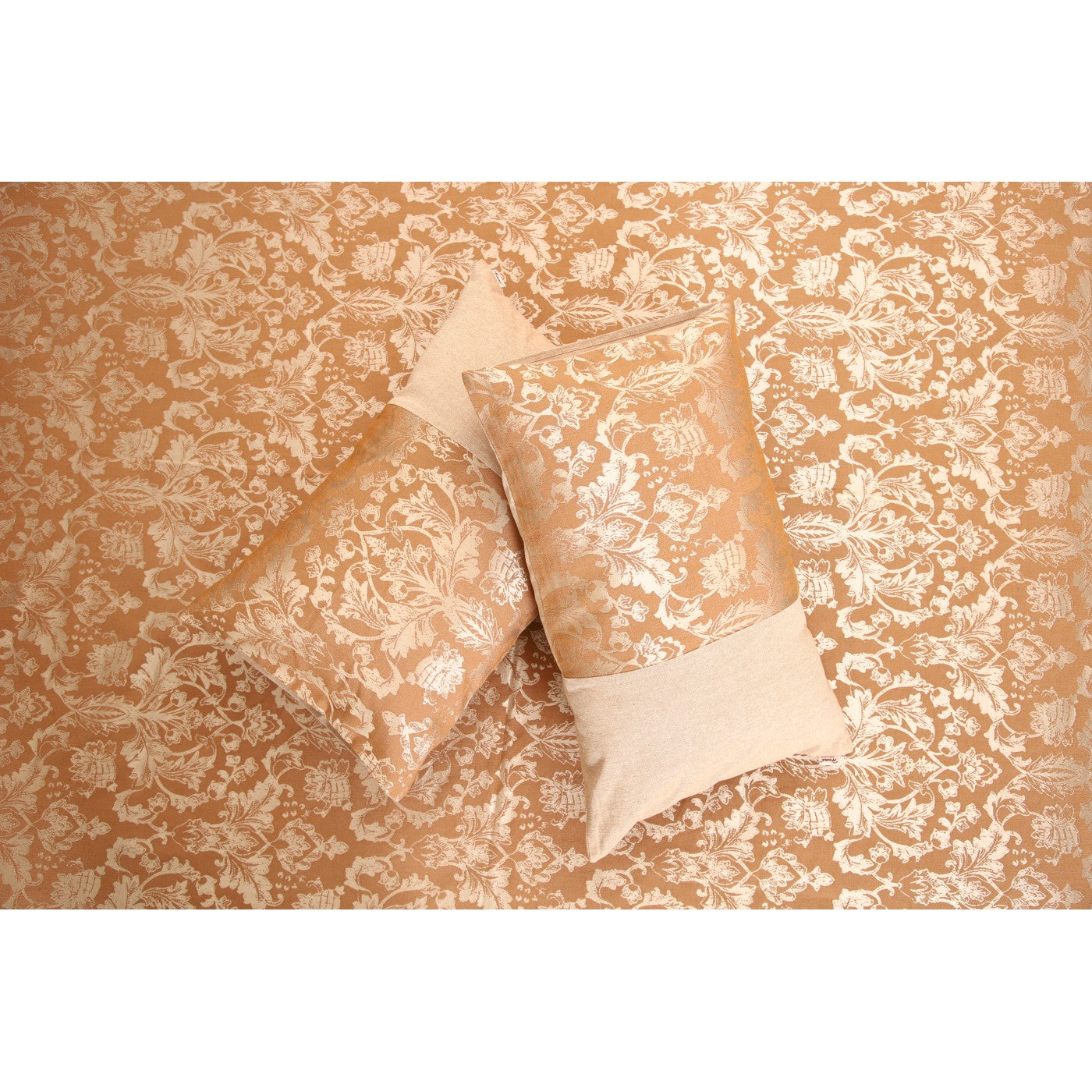 Cotton Jacquard Fiore Damask Pillow Covers Pack Of 2