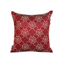 Maroon Dupion Embroidered Elegance Cushion Cover 12x12 Inches