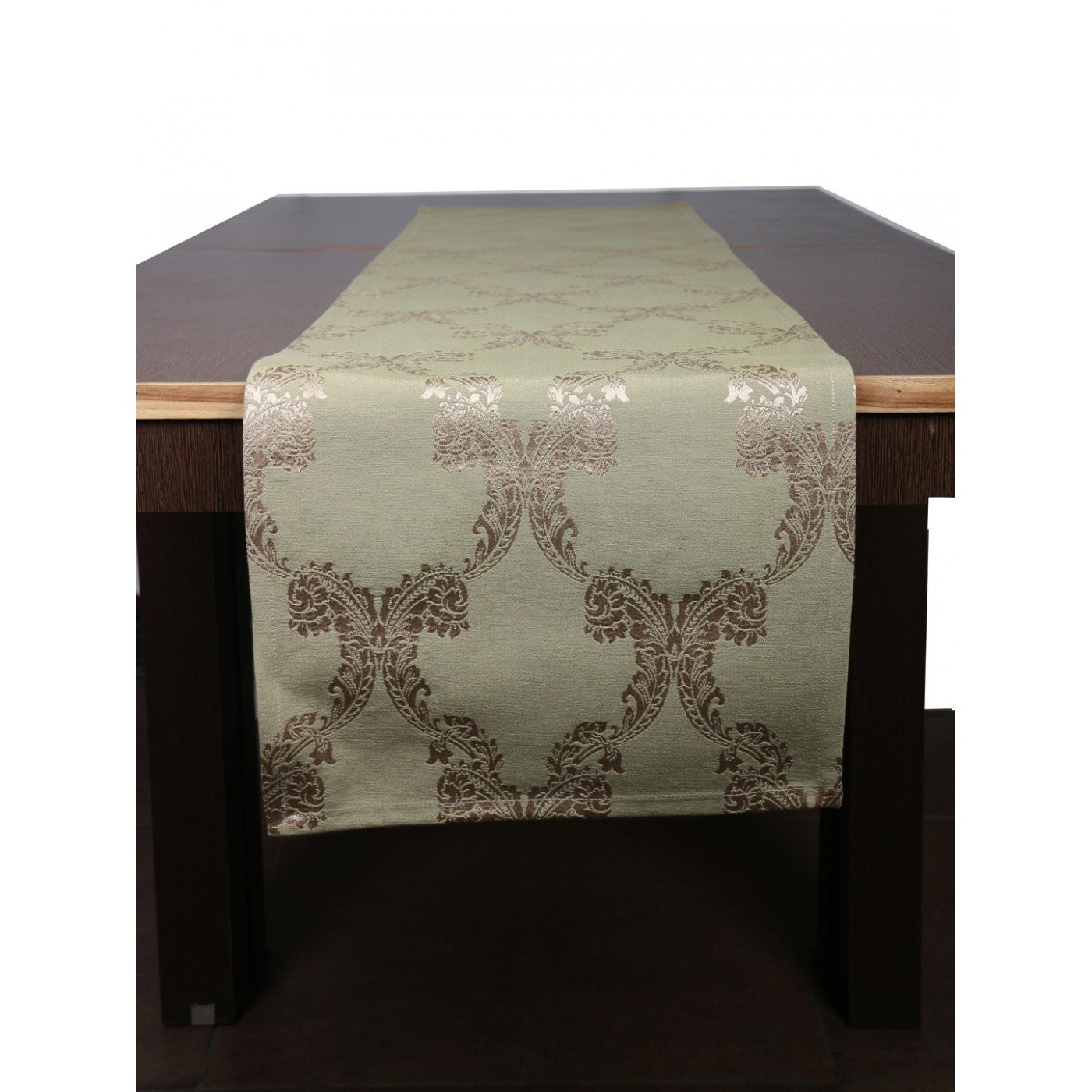 Sophisticated Elegance Ogee Jacquard Table Runner for Timeless Dining Décor