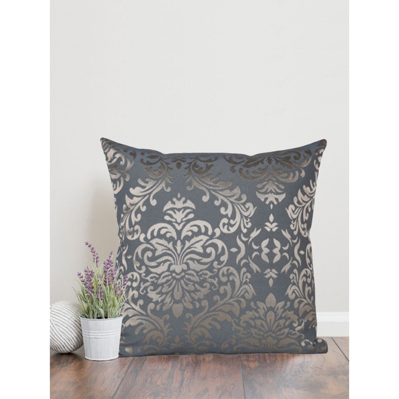 Royal Damask Elegance: Cotton Jacquard Cushion Covers