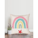 Chic Harmony 16x16 Inch Printed Cushion Covers with Elegant Embroidery
