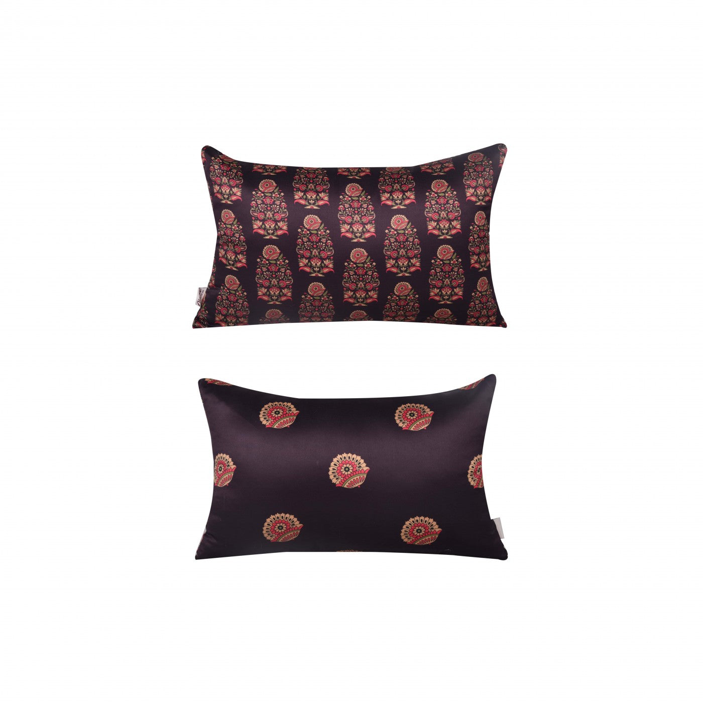 Sleek Elegance: 12x18 Inch Digital Printed Poly Satin Cushion Cover