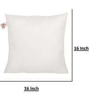 Micro Fiber Cushion Insert Extra Soft, White | 16x16 Inch