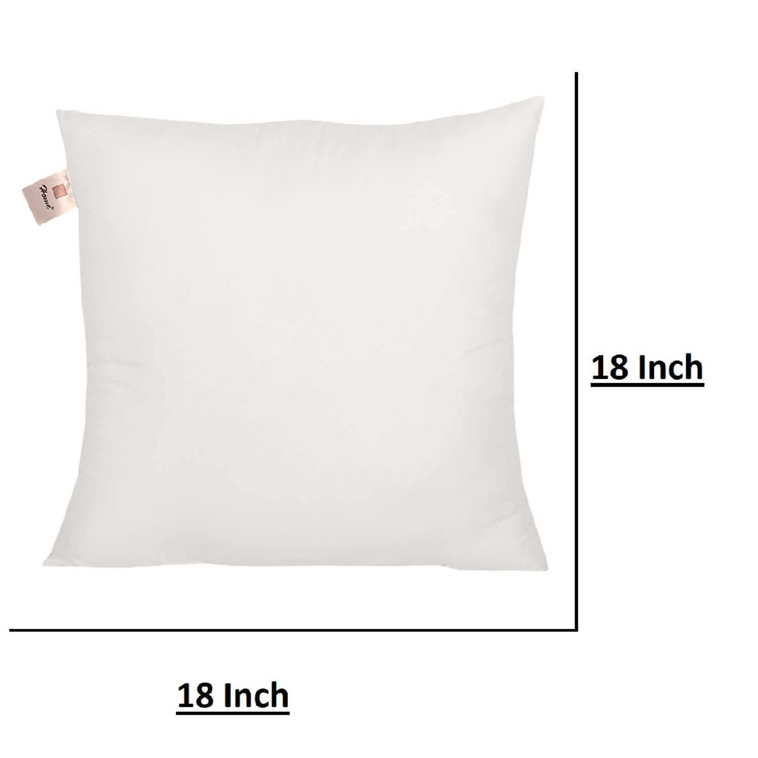 Micro Fiber Cushion Insert Extra Soft, White | 18x18 Inch