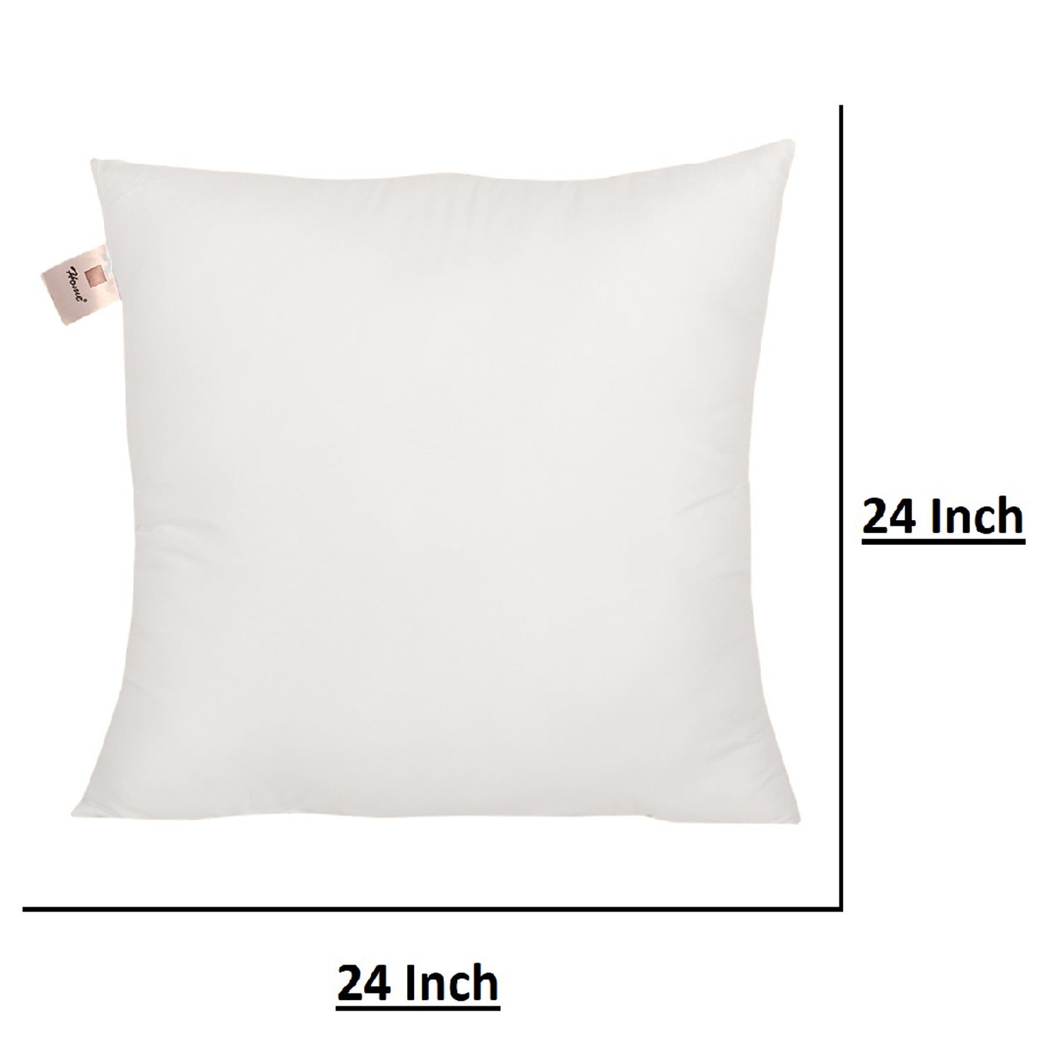 Micro Fiber Cushion Insert Extra Soft, White | 24x24 Inch