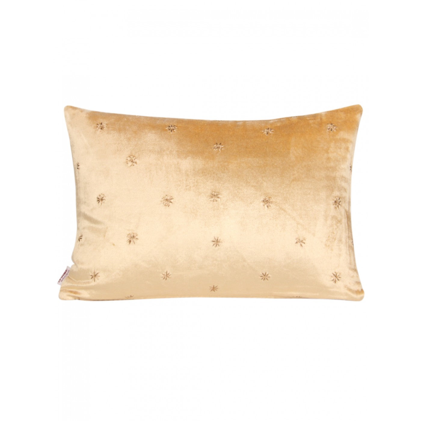 Sand Dune Serenity: 12x18 Inch Beige Velvet Cushion Cover