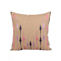 Earthen Comfort 16x16 Inch Beige Cotton Cushion Cover