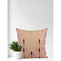 Earthen Comfort 16x16 Inch Beige Cotton Cushion Cover