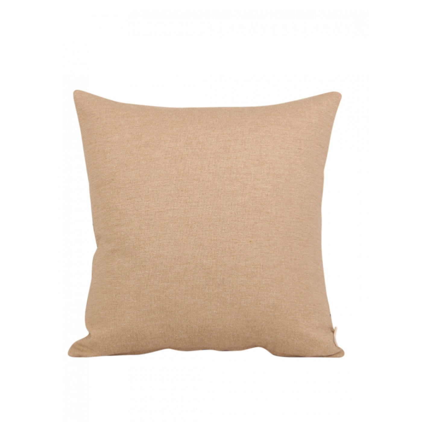 Earthen Comfort 16x16 Inch Beige Cotton Cushion Cover