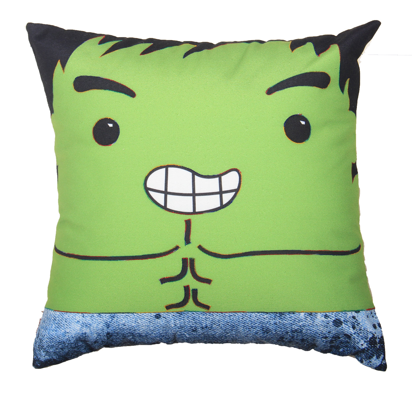 Verde Vibes 16x16 Inch Digital Printed Polyduck Cushion Cover in  Green